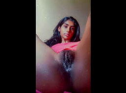 Young Indian girl showing