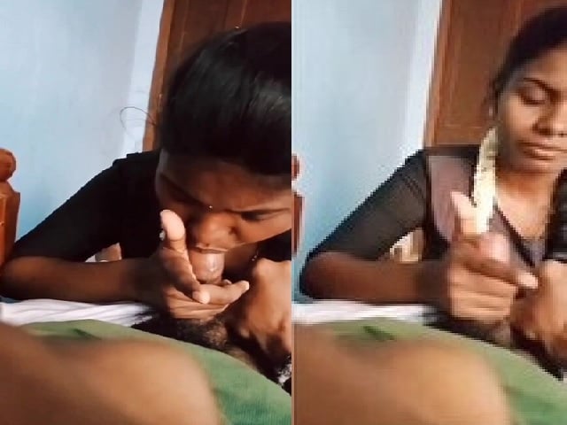 Chennai girl POV blowjob to lover in Tamil sex