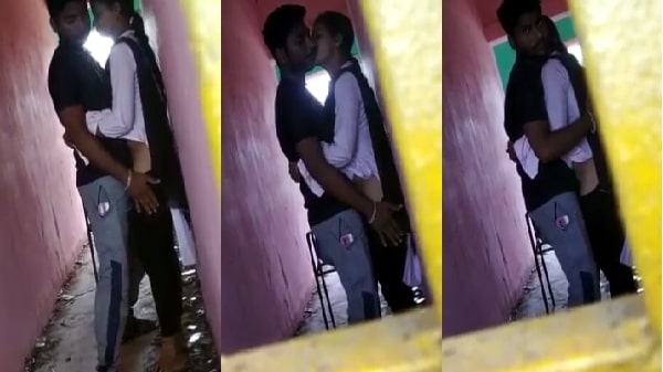 Khade khade chudai ka maja lete pakde gaye college lover