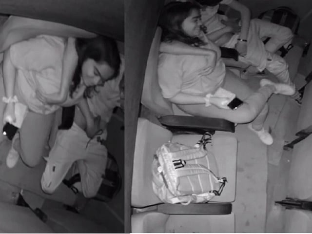 Girlfriend in cinema hall giving handjob FSI sex