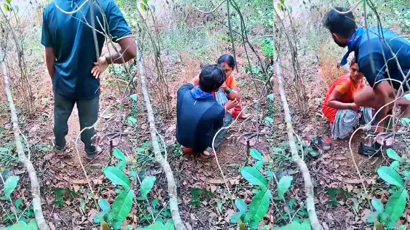 Village Mature Bhabhi Illicit Sex With Younger Guy Outdoors