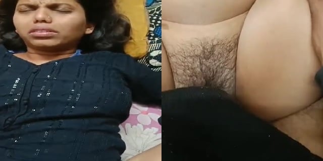 Hairy pussy Marathi wife missionary sex with big dick