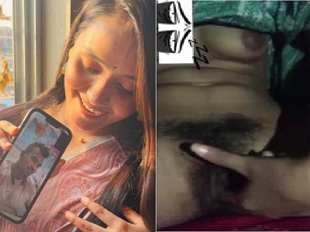 Indian fingering ex-girlfriend video call at night