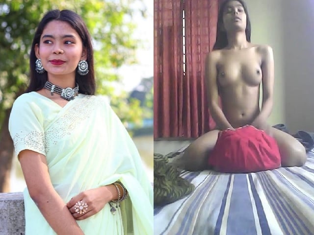 Slim Bangladeshi girl viral outdoor sex and nude at home