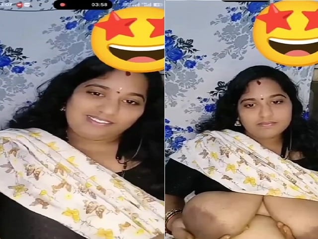 Telugu tanker bhabhi showing and pressing huge boobs