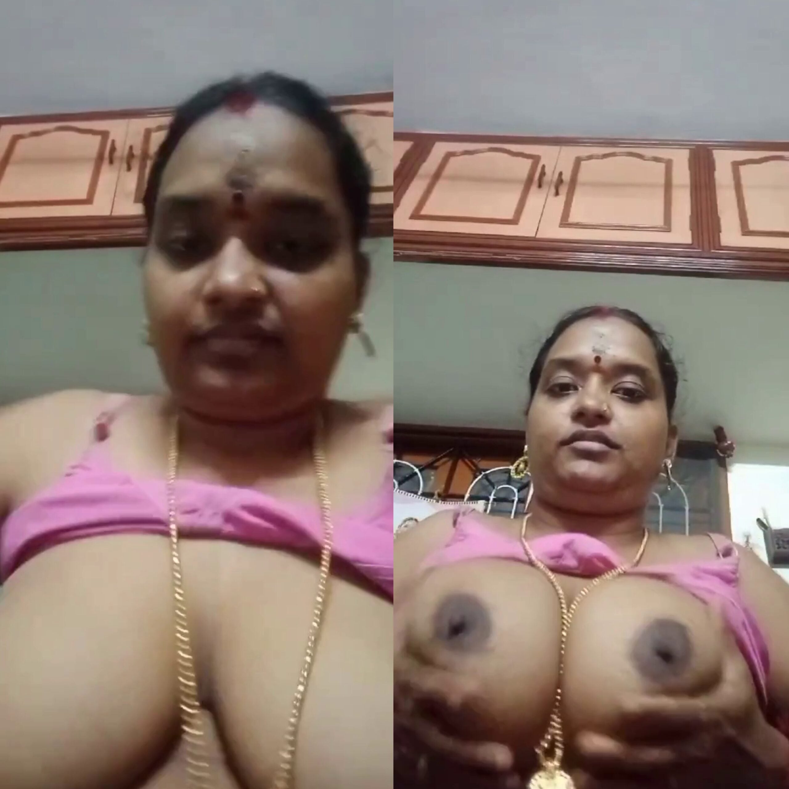 Tamil chubby wife boobs showing for secret lover viral MMS