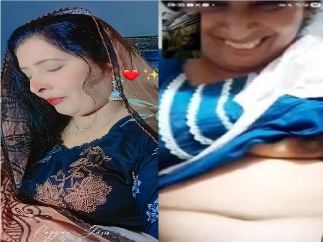 Mature desi lady shows boobs and pussy to lover viral MMS